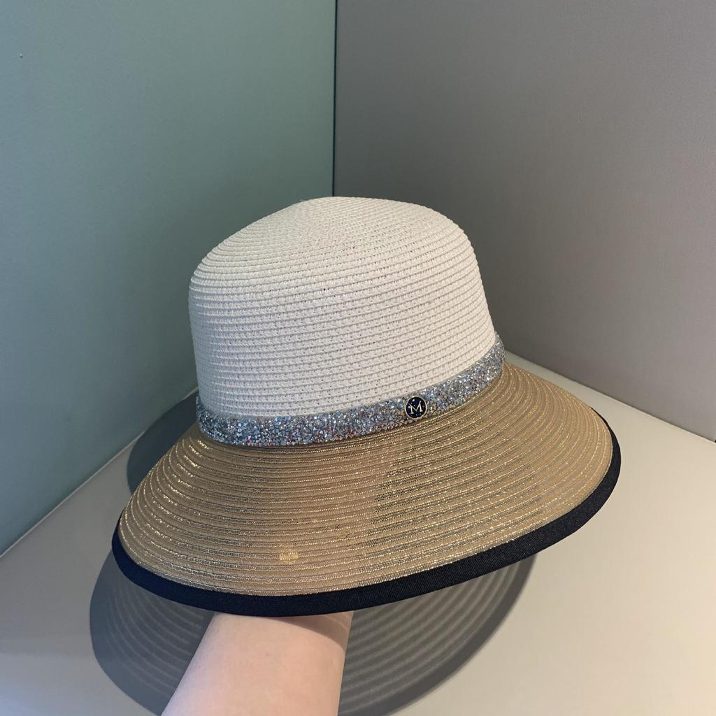 Sun Hat Women's cap Hats For Women Men Summer Straw Hat Sun Protection Hats Wide Brim Vintage Protection Fashion Straw Visor