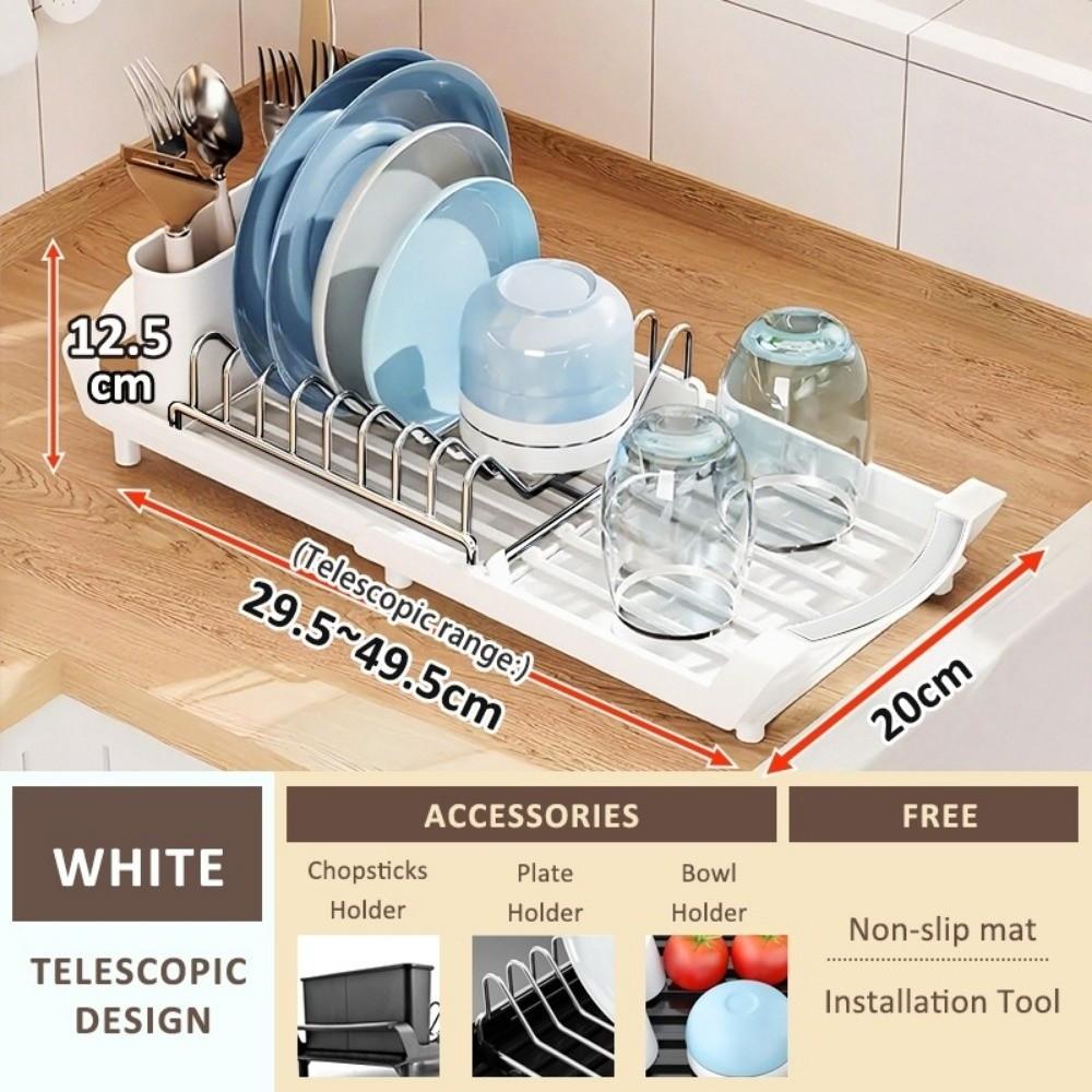 Kitchen Dish Drain Rack Multi-functional Drying Rack New Storage Rack  Countertop Shelf
