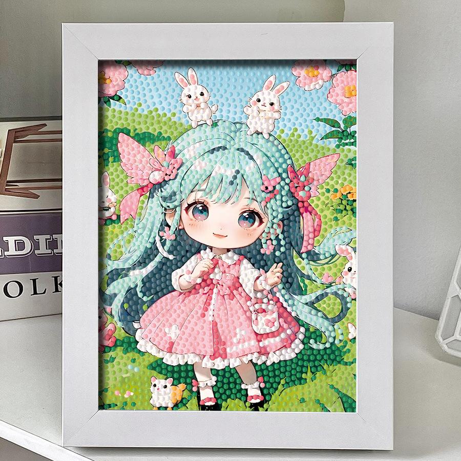 Diy Diamond Sticker Cartoon Princess Cute Girl Girl Wind Give Friends And Girlfriends Handmade Gifts