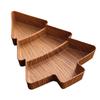 Christmas Tree Snack Plates 3 Grids Tree Shaped Tray Merry Christmas Party Decorations For Home 2025 Gifts Happy  Year 2026