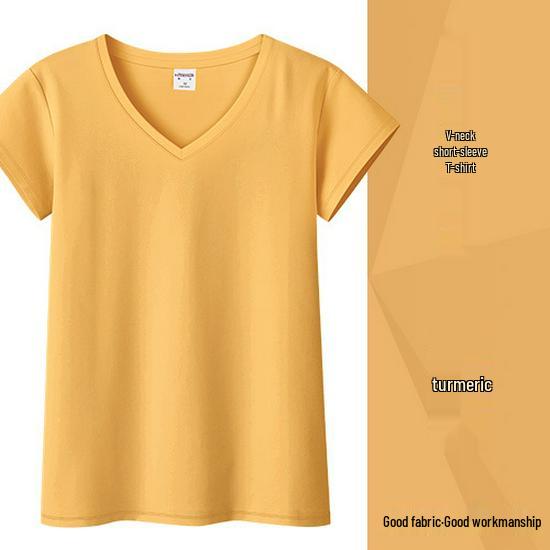 Women's Pure Cotton Short Sleeve Slim Fit Tee - Round Neck, Versatile Base Layer, New Style for Summer, Available In White and Black.