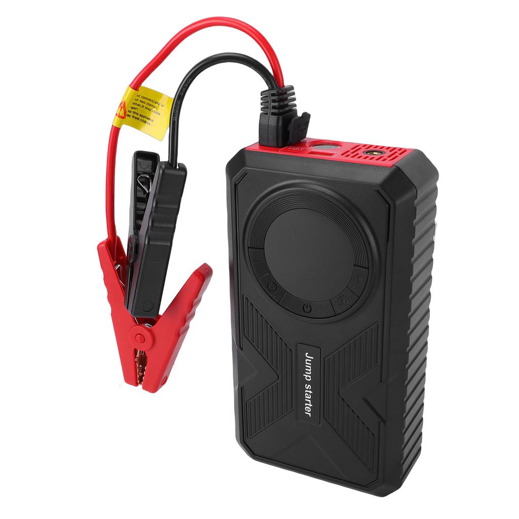 Jump Starter 2000A Car Emergency Starting Power Supply 150PSI Tire Inflator Portable Compressor with LED Light for