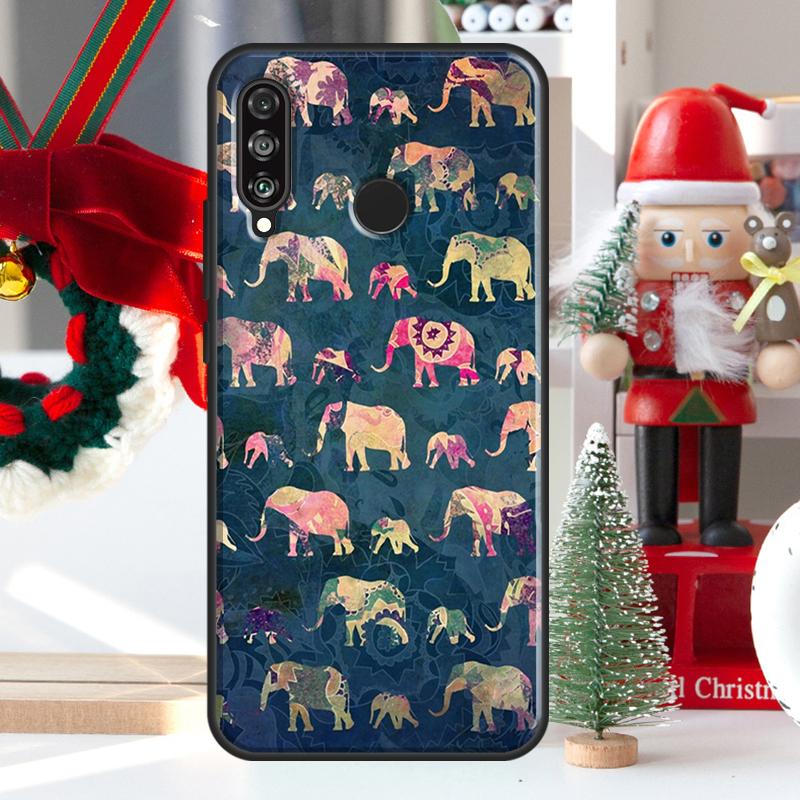 Cute Baby Elephant For Huawei Nova 5T 9 10 SE 7i 8i 11i 12i Y73 Y72 Y61 Y91 Y60 Y70 Y90 P20 P40 P30 Lite Case