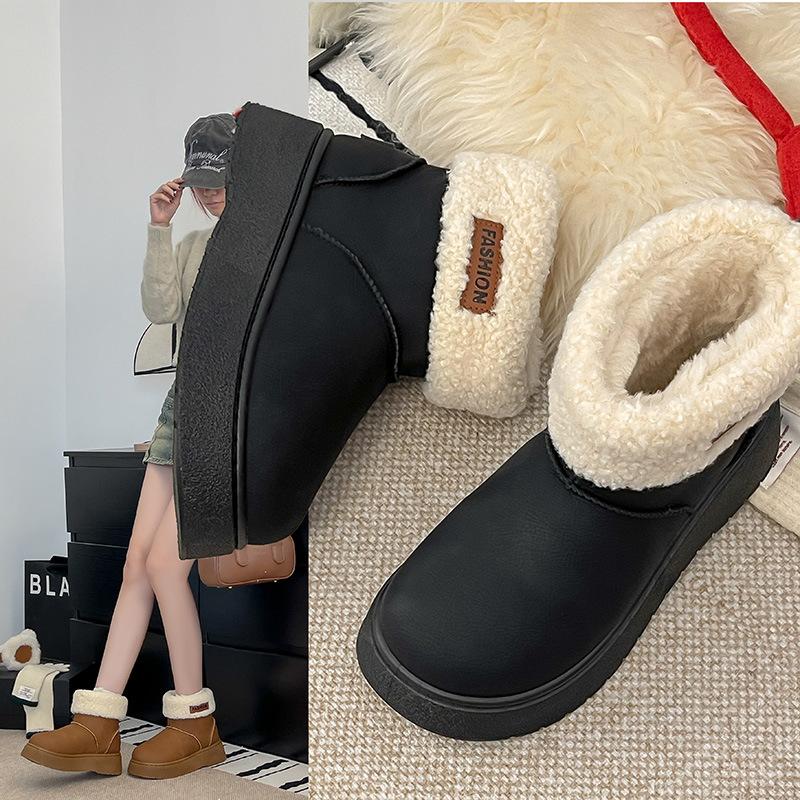 Snow Boots Women's Winter Winter Velvet Short Boots Thick-soled Bread Cotton Boots Women's
