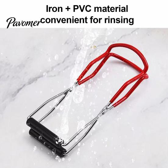 Canning Jar Grabber Tool Stainless Steel Tongs, Multipurpose Kitchen Lifter Plate Bowl Safe Handling Gripper, Non Slip Heat Resistant Clamp
