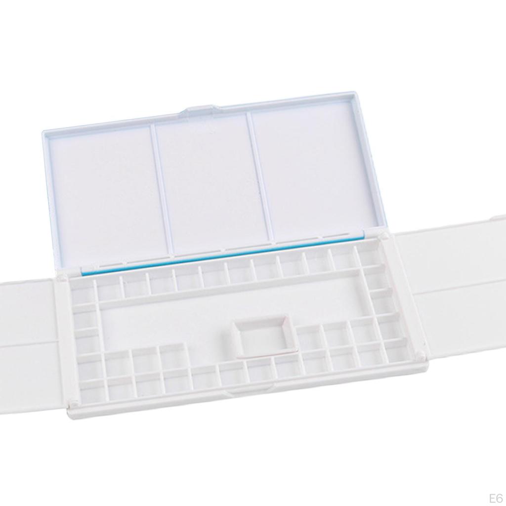 Gouache Mixing Tray with Storage for Watercolor Paints, Travel-Friendly Palette