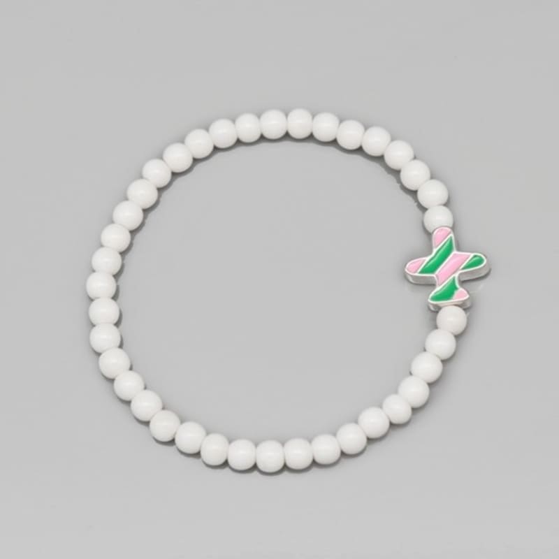 BONBEAU Kitsch Motives Color Glassball Bracelet Kitsch Motif Charm Glassball Bead Bracelet 7 Colors