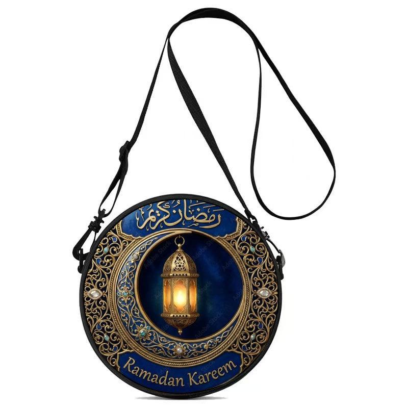 Women'S Personalized Vinyl Record Small Round Bag Can Be Carried And Carried Polyester Multi-Functional Cosmetic Bag Storage Bag