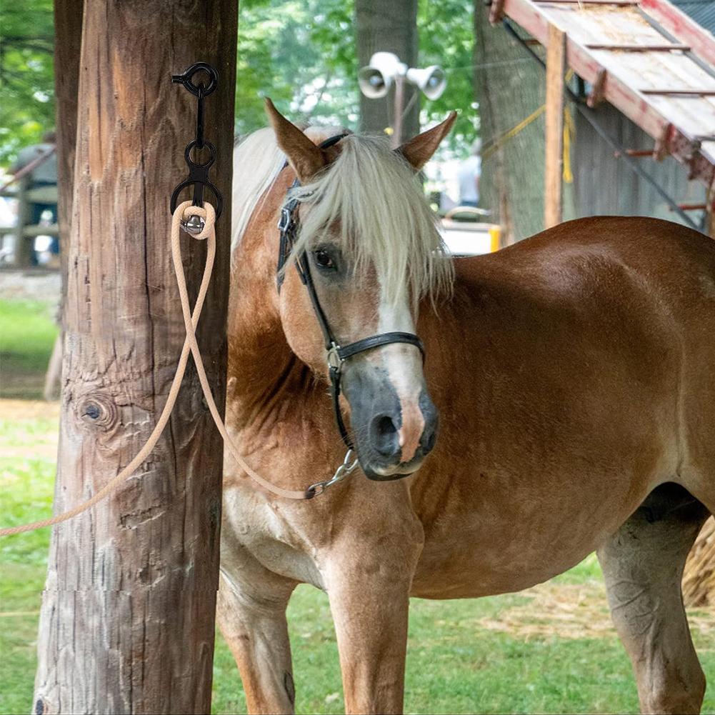 1 Set Heavy-Duty Horse Tie Ring Stainless Steel Horse Accessories Prevent Horses From Pulling Back