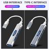 Car 4 In 1 USB-C Hub Notebook Docking USB Splitter Multi-interface Conversion For Ford ST Line Focus 3 Mondeo Ecosport Kuga Mk4