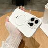 Applicable To IPhone17promax Liquid Silicone Magnetic Suction Fulcrum Bracket Mobile Phone Case Apple 16 Large Hole Protection Case