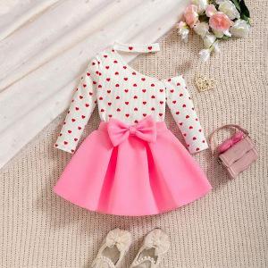 

Girls Fashionable Dress - Summer Children s Princess Dress 4-5Y рожевий