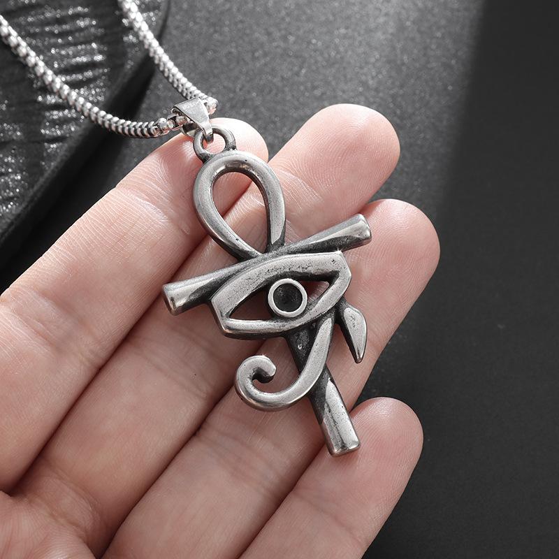 Vintage Devil's Eye Pendant Necklace