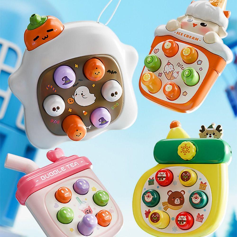 Relaxation Happy Groundhog Children's Toy Colors Randomized Whack Mole Game  Kids Sensory Toy