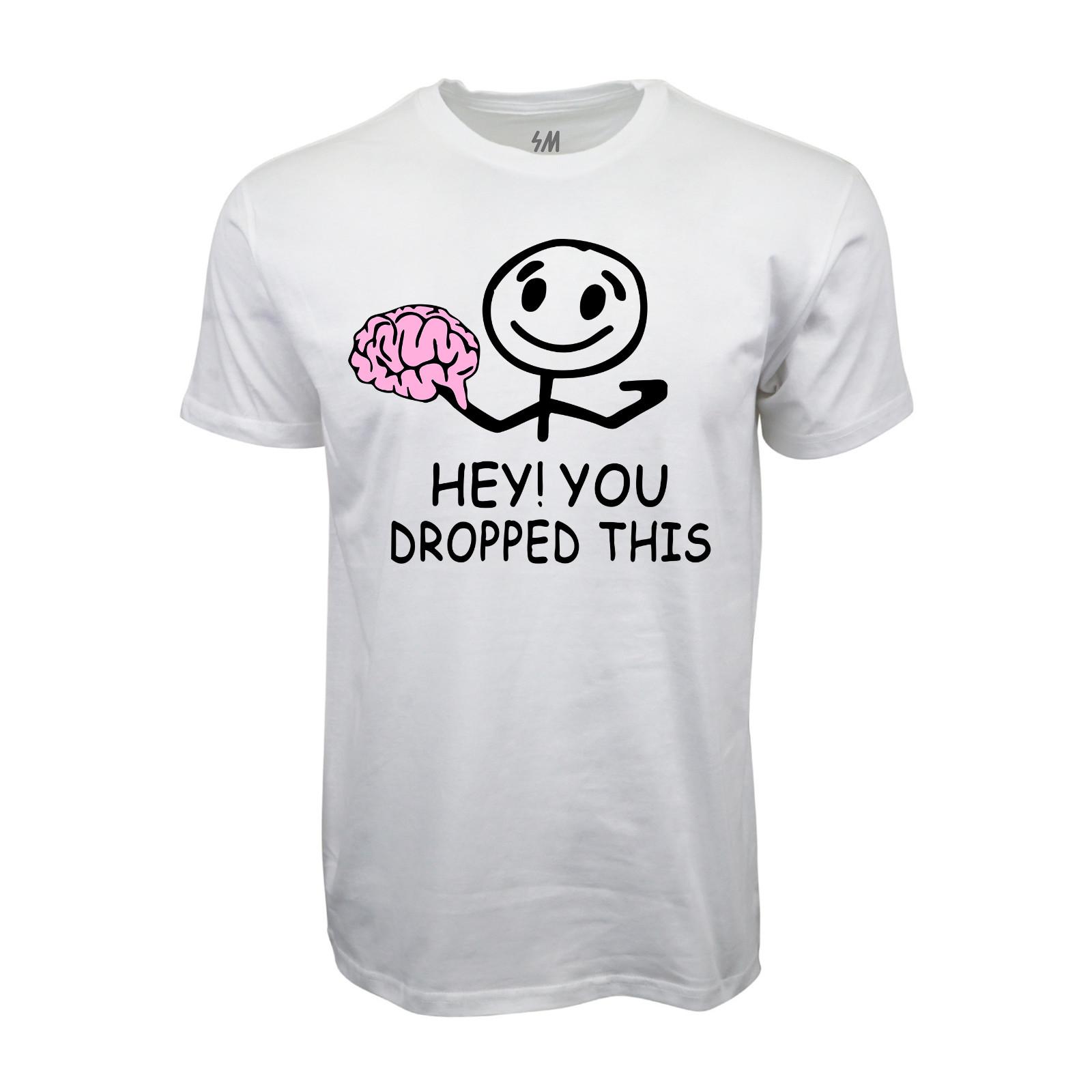 HEY YOU DROPPED THIS GRAPHIC WHITE T SHIRT L