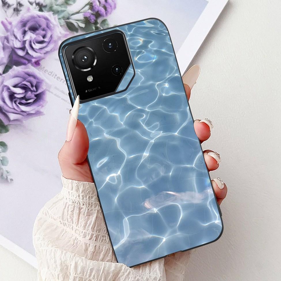 For Asus ROG Phone 9 Pro Back Cover For Asus ROG Phone 9 Case Silicone Cute Cat Luxury Love Funny Painted Shockproof Bumper