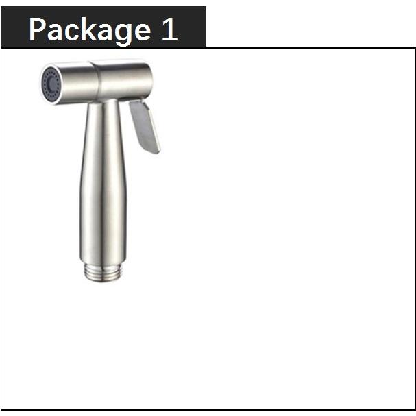 

Опрыскиватель для унитаза, ручной смеситель для биде из нержавеющей стали для ванной комнаты, ручной распылитель, насадка для душа, самоочищающееся приспособление для ванной комнаты package1