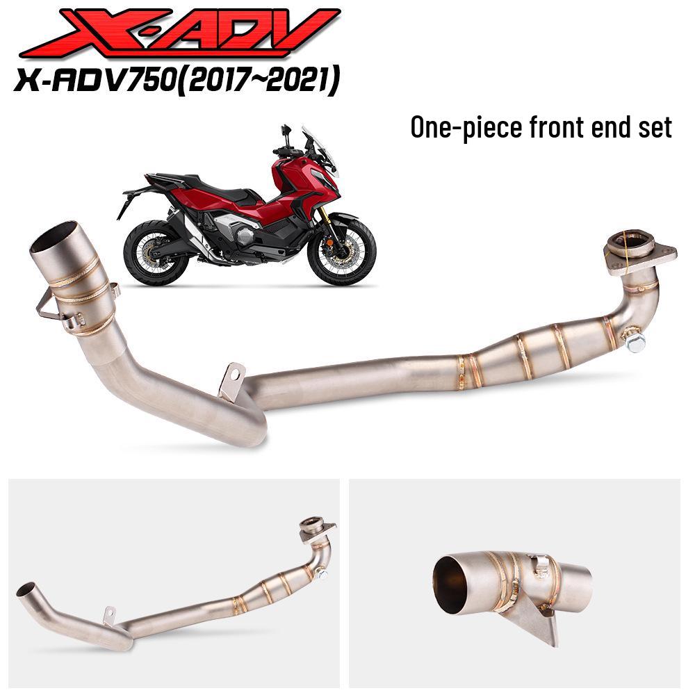 X-ADV750 Modified Carbon Fiber Exhaust Pipe, Full Split Tail Section for 2017-2020 Models.