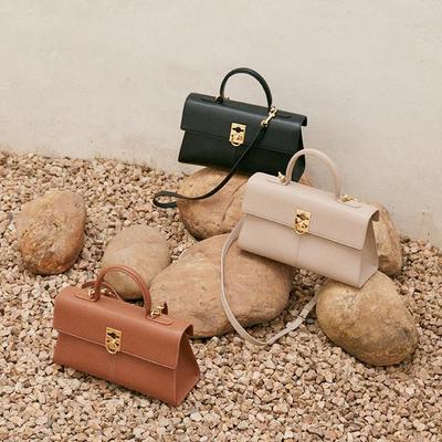 Nische CF Hong Kong StanceWallet Goldene Schnalle Retro Rindsleder Pendler Handtasche Messenger Aktentasche