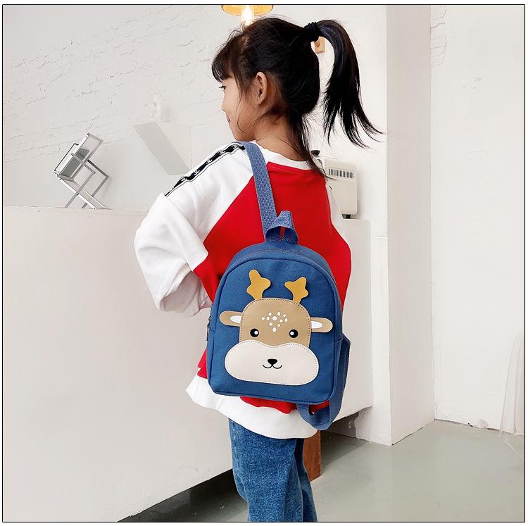 Cartoon Canvas Rucksack für Kinder im Alter von 2-5 Jahren, Niedliches Design für Jungen und Mädchen, Ideal für Früherziehung