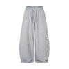 Unisex Lockere Passform Grauer Ton Sport-Jogginghose Mit Schlangenprint Strassstein-Seiten-Detail Bündchen oder Vollständig