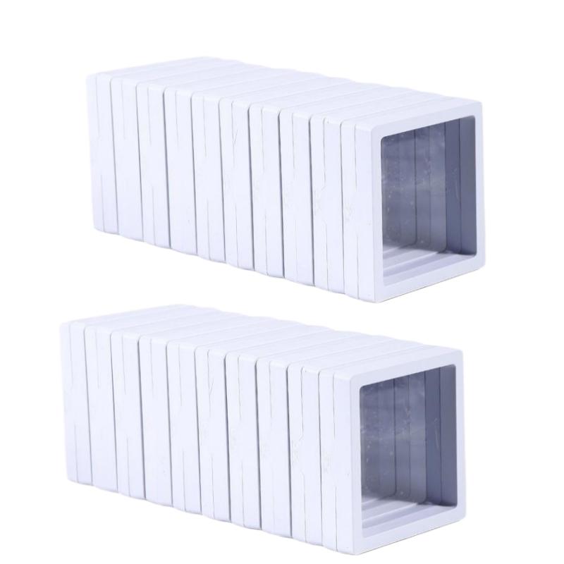 Transparent Floating Display Box Pe Film Jewelry Storage Case For Ring Earring Necklace Bracelet Watch Collectible Gift