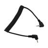 Flash Sync Cable 2.5mm Male to Male Coiled Cord for Olympus Camera EM Series DSLR