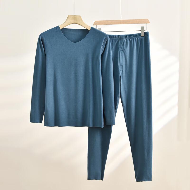 TINSINO Cationic Double-Sided Fleece Seamless Thermal Underwear Set