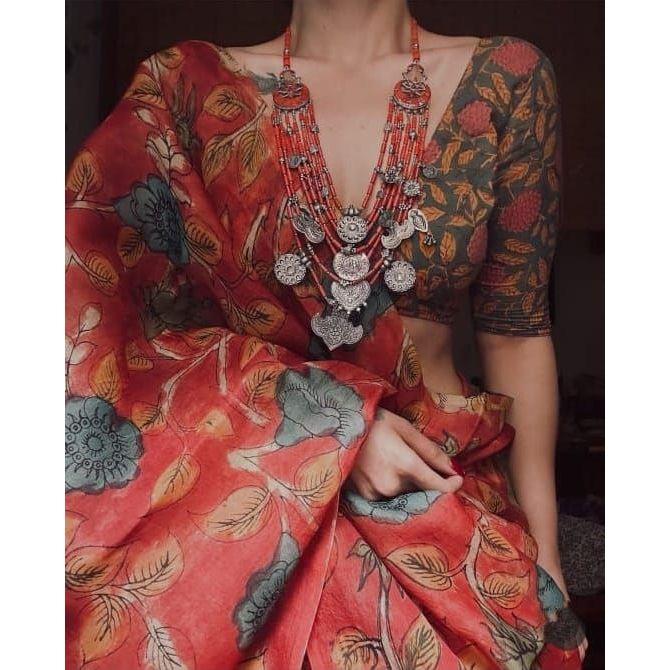 Stylish Casual Wear & Saree for Women, Blouse (Need To Be Stitched As Per Size And Fit)