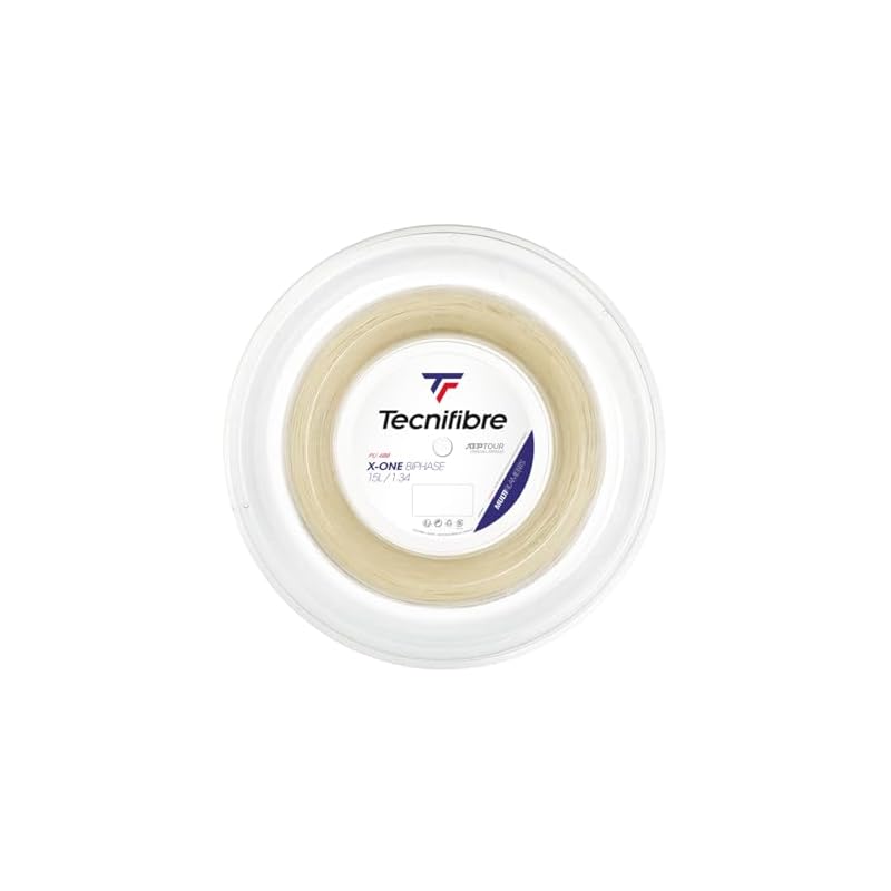 Tecnifibre X-ONE BIPHASE (124/130/134) 200m Roll Tennis Multifilament String, Gauge: 1.34mm (TFR203)