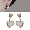 Delicate Heart Shell Studs Earrings Lightweight Comfort Wear Ear Accessories Jewelry For Professional Women
