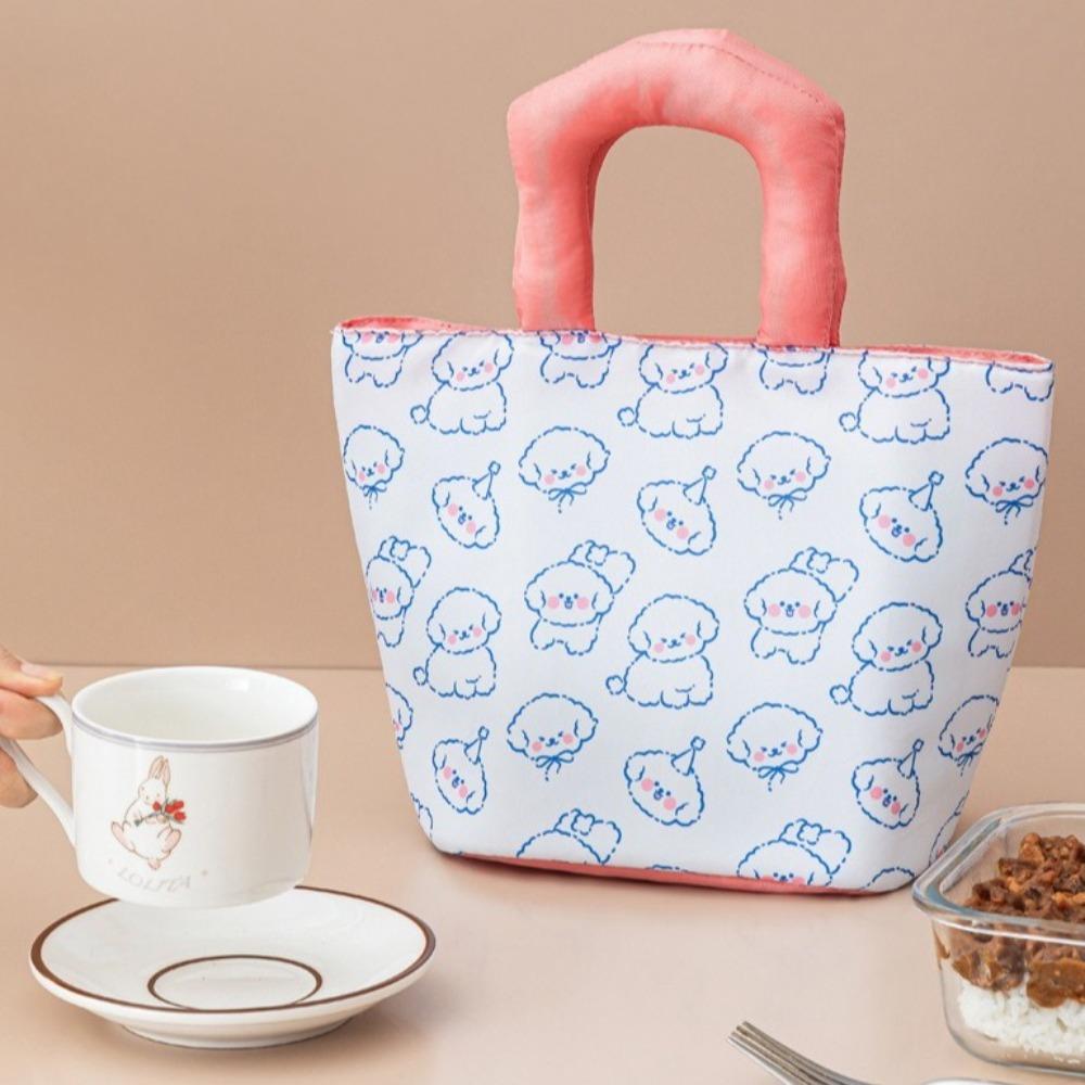 Portable Travel Food Bag Retain Freshness Picnic Bag Durable Cartoon Lunch Bag  School