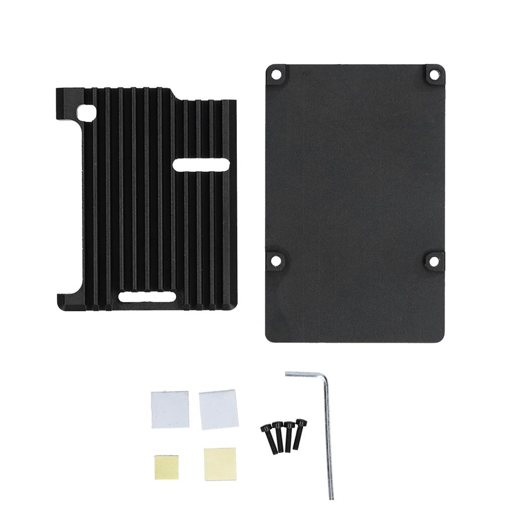 Carcasă pentru Raspberry Pi 3 Model B B+ Carcasă CNC de oxidare anodică din aliaj de aluminiu negru