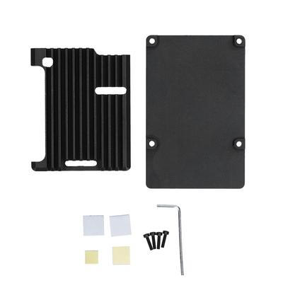 Gehäuse für Raspberry Pi 3 Modell B B+, schwarze Aluminiumlegierung, anodische Oxidation, CNC-Schale
