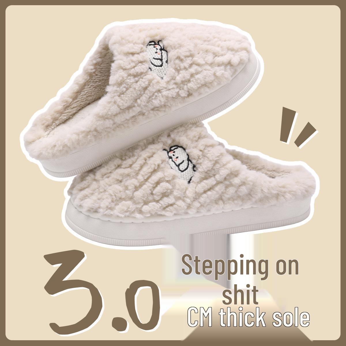 

Women s & Men s Maternity Anti-Slip Cotton Slippers - New Autumn/Winter 2025 Warm Indoor Footwear 40-41 (fits size 39-40) світло-сірий колір