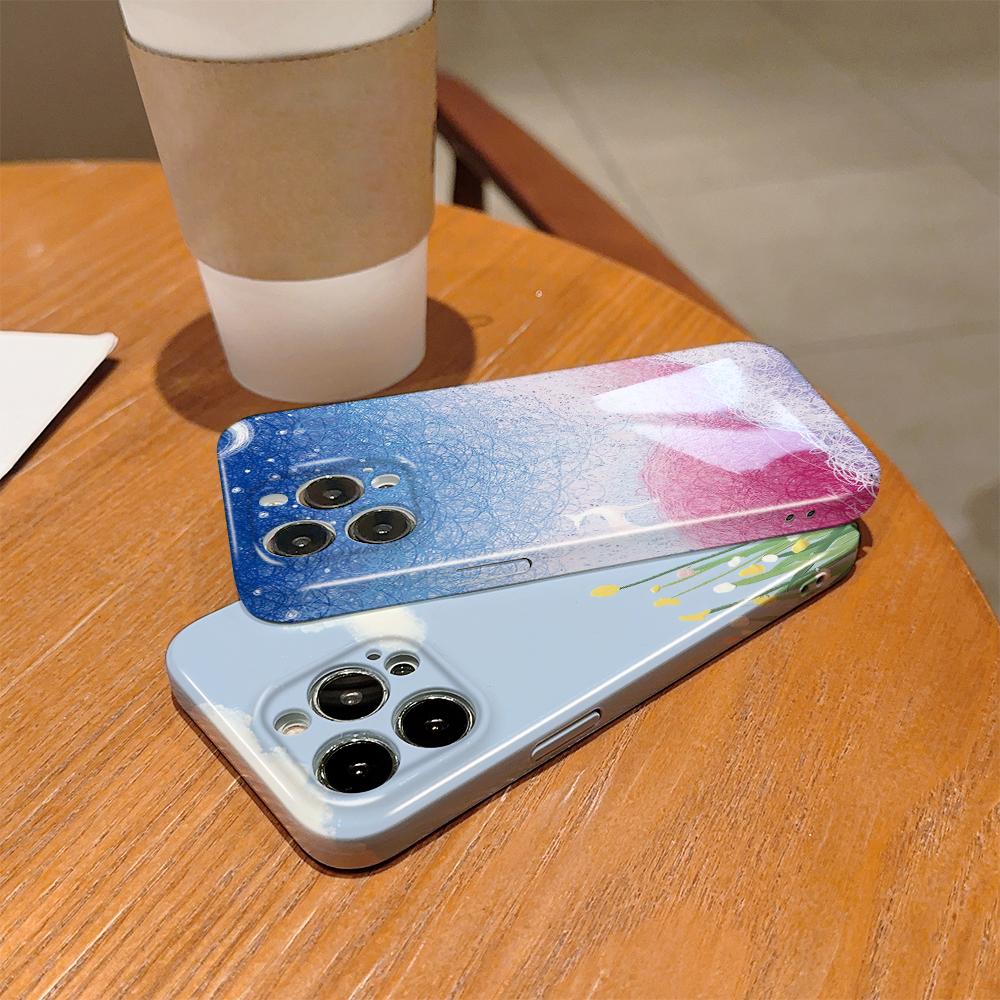 All-inclusive-Film-Telefonhülle, Cartoon-Modedesign, Hartschale, vollständige Abdeckung, stoßfeste Kamera-Schutzhülle für OPPO Realme OnePlus Infinix Tecno