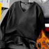 Men'S Plush Thermal Long Sleeved T-Shirt Bottoming Shirt Round Neck Shirt Fashion Plus Velvet Padded T-Shirt