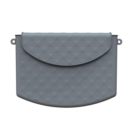 

Косметичка большой вместимости со стильной ромбической магнитной пряжкой, силиконовая косметичка, дорожные принадлежности серый