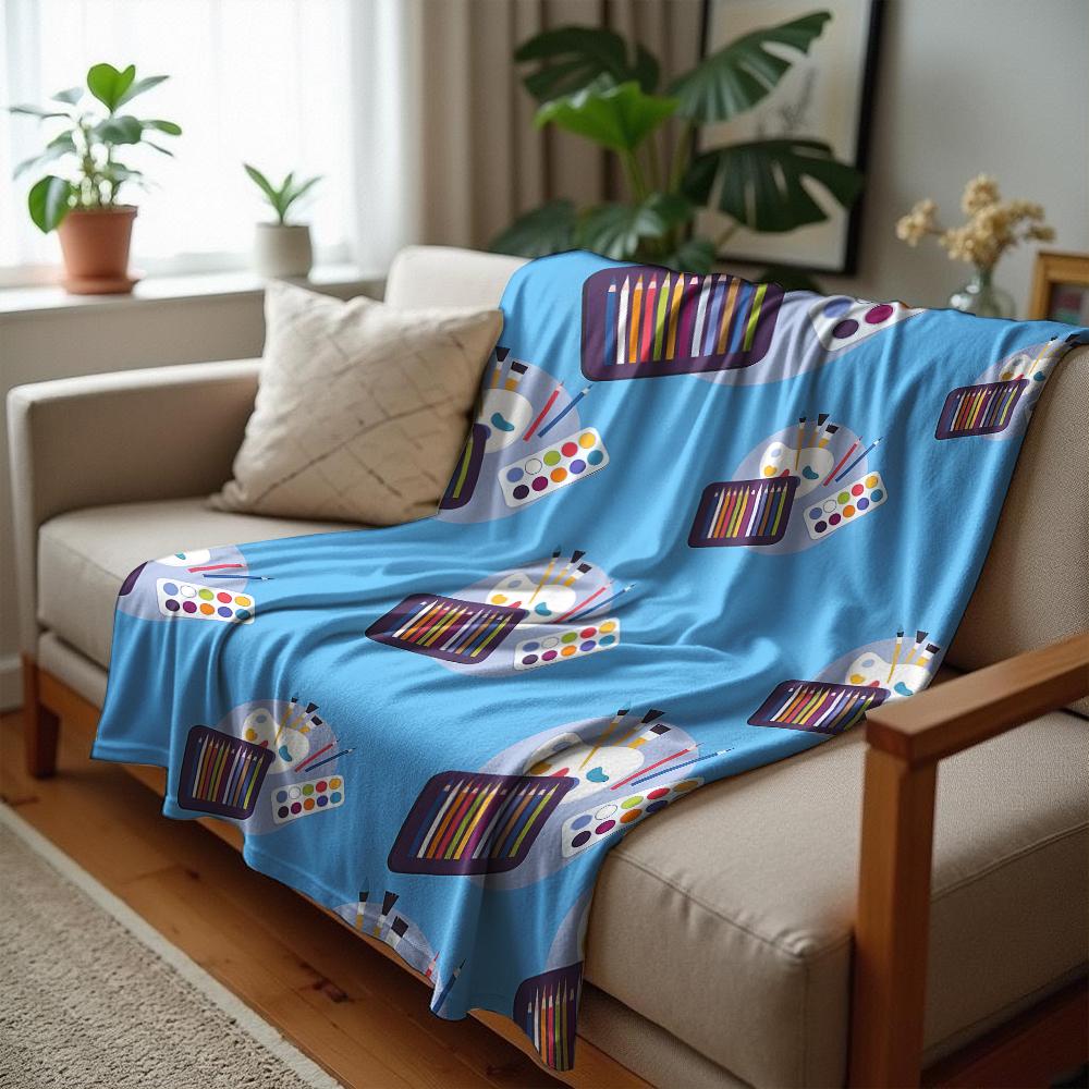 Anime Underwater Whale Diver Soft Flannel Blanket Breathable Warm Throw for Office Car Sofa Kids Room Birthday Xmas Gift