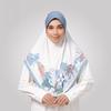 Ethnic Floral Headscarf For Women With Border Detail For Summer Wear