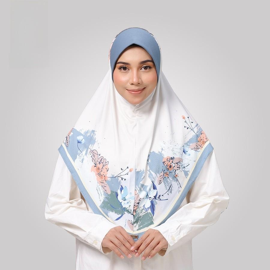 Ethnic Floral Headscarf For Women With Border Detail For Summer Wear