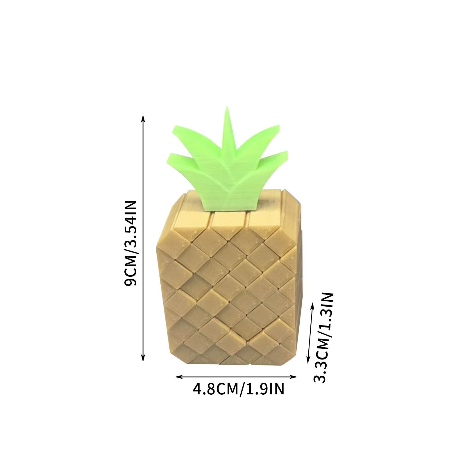 

3D-печать Декомпрессионная игрушка Ананас Настольное украшение One Size