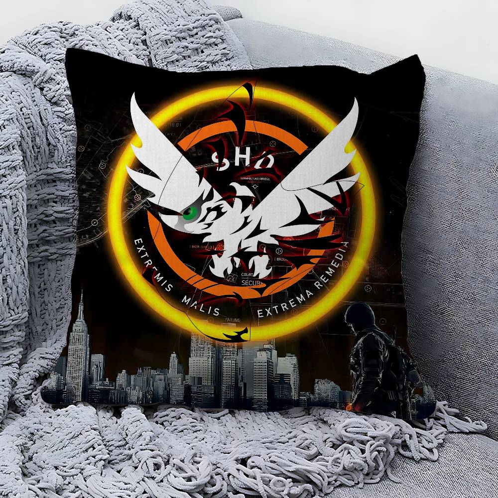 T-Tom clancy's the division Cushion Cover Inches Farmhouse Decor Home Throw Pillow Covers for Couch Decorations