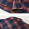 Japanese Style Classical Long Sleeve Plaid Shirt Men Spring/Autumn 100 Cotton Casual Tops Turn Down Collar Pocket Button Shirt Comfort Men Clothing