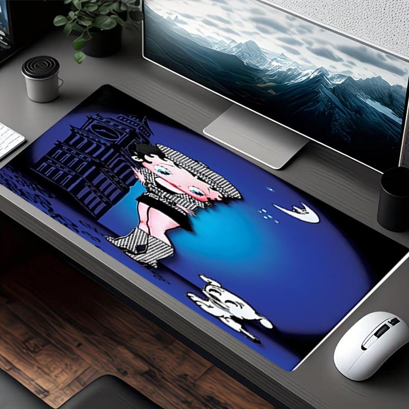 Betty Boop Print Mouse Pad, for Keyboard Pad Laptop PC Mat for Office Home Use, Desk Decor, Perfect Birthday Gift for Gamers