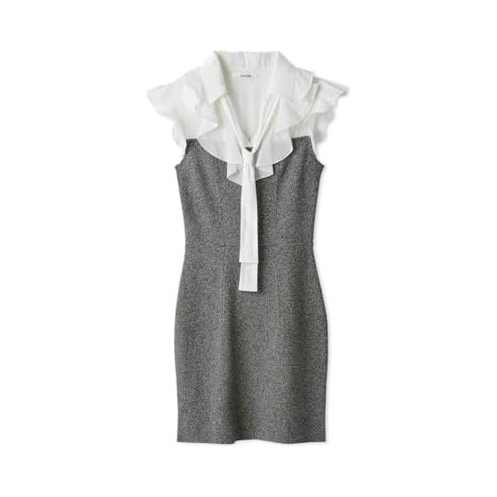 SNIDEL Sus Frilled Color Docking Mini Dress SWNO254253 Women s
