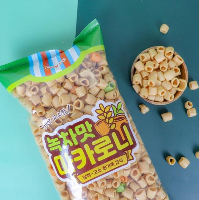 Sweet & Crunchy Green Tea Snack – Korean Retro Favorite