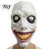 Creepy Evil Smile Cosplay Props Halloween Exorcist Mask, Double Layer Jack Latex Face Realistic Horror Masks Headpiece for Party, Scary Prop