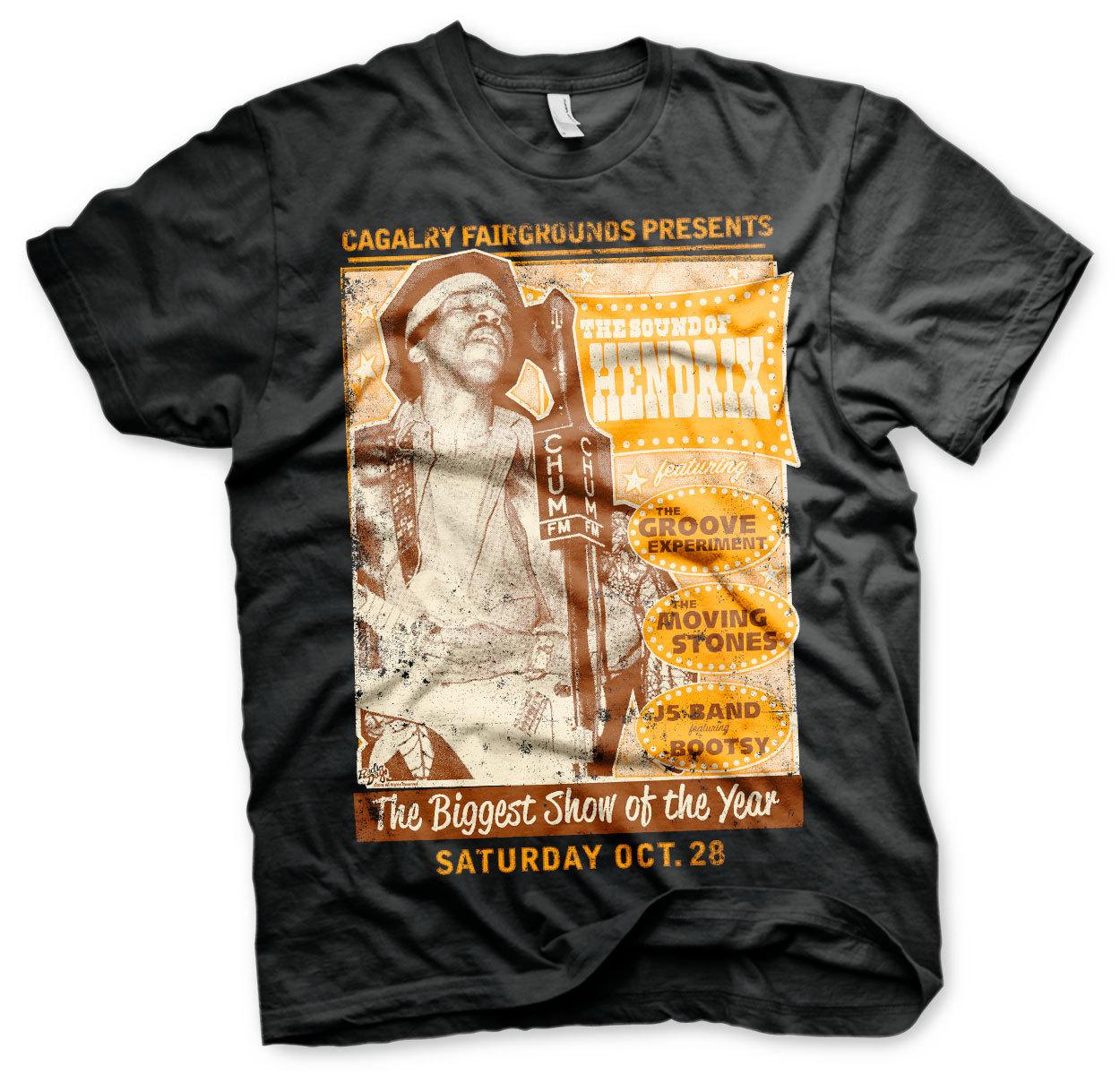 Officially Licensed Jimi Hendrix The Sound Of Poster Mens T-shirt S XXL- L
