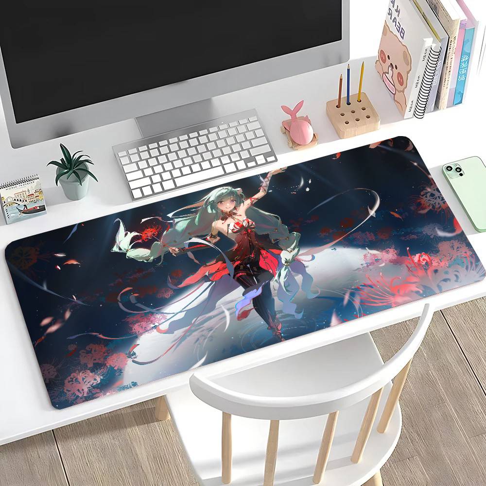 Philolova Anime Game W-Wuthering Waves Mousepad Mouse Mat Desk Mat With Pad Gaming Accessories Prime Gaming XXL Keyboard Pad P